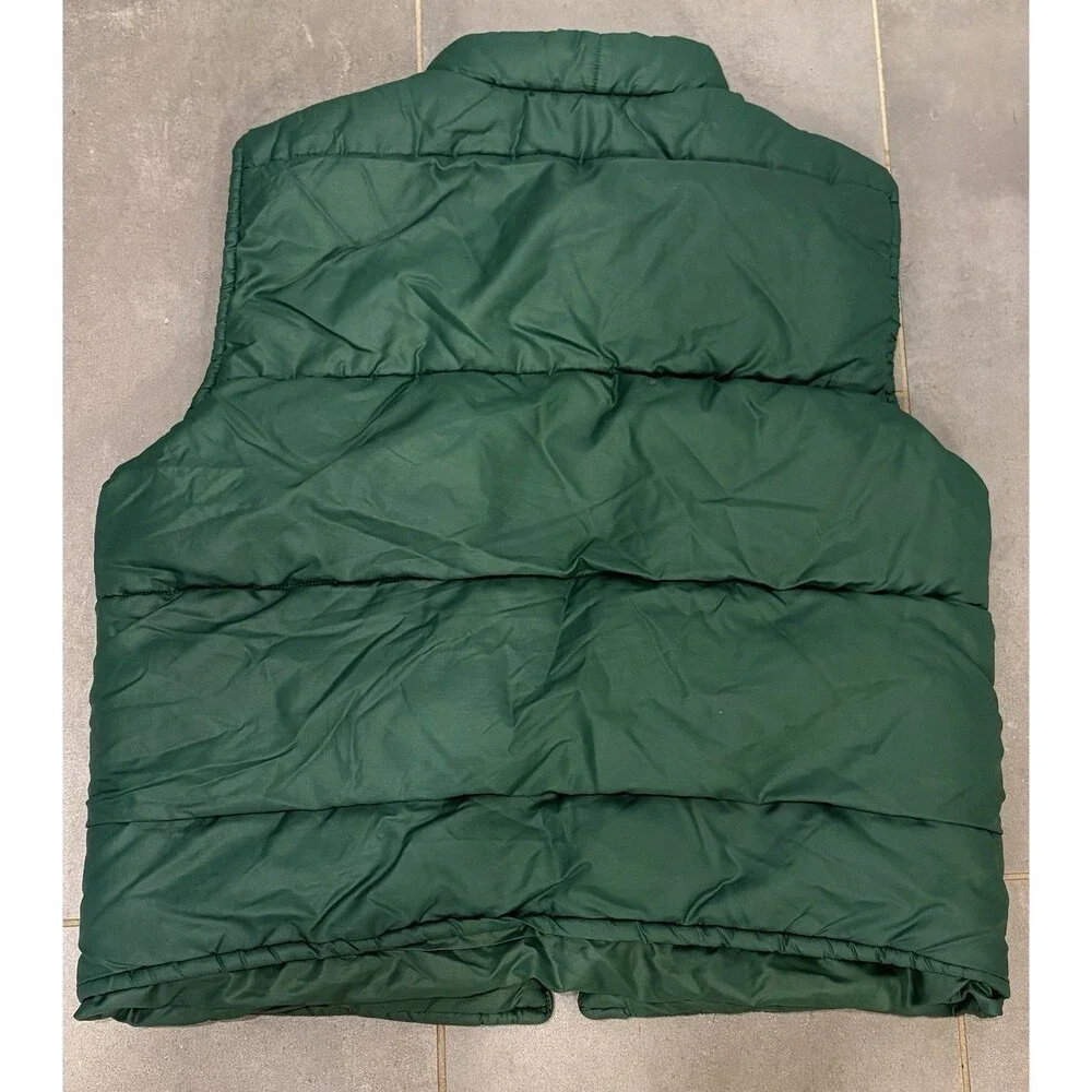Vintage Eddie Bauer Goose Down Vest Late 70's Early 80s Men's Size Medium Green